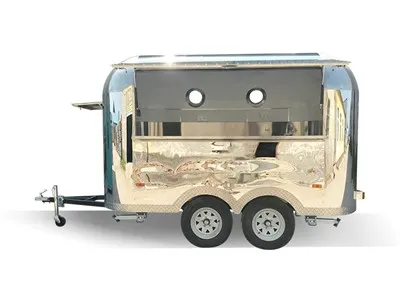 Rimorchio per alimenti in stile Airstream