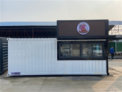 Cucina esterna in container